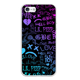 Чехол для iPhone 5/5S матовый с принтом LIL PEEP LOGOBOMBING в городе Новоалтайск, Силикон | Область печати: задняя сторона чехла, без боковых панелей | lil peep | lil prince | pink | зарубежная музыка | лил пип | маленький принц
