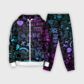 Детский костюм 3D с принтом LIL PEEP NEON | ЛИЛ ПИП НЕОН в городе Новоалтайск,  |  | lil peep | lil prince | pink | зарубежная музыка | лил пип | маленький принц