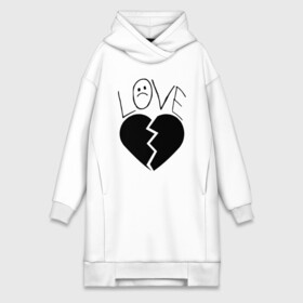 Платье-худи хлопок с принтом LIL PEEP LOVE | ЛИЛ ПИП (Z) в городе Новоалтайск,  |  | lil peep | lil prince | pink | зарубежная музыка | лил пип | маленький принц