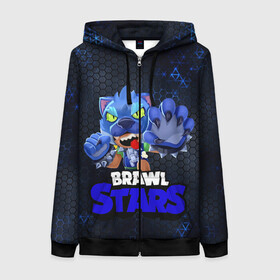 Женская толстовка 3D на молнии с принтом Brawl Stars Blue Hex в городе Новоалтайск, 100% полиэстер | длина до линии бедра, манжеты и пояс оформлены мягкой тканевой резинкой, двухслойный капюшон со шнурком для регулировки, спереди молния, по бокам два кармана | brawl | brawl st | brawl stars | colt | dynamike | game | hex | leon | logo | mobo | poco | shelly | stars | бравл | динамайк | игра | игры | кольт | леон | лого | мобильные игры | надпись | поко | старс | шелли
