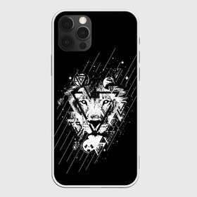 Чехол для iPhone 12 Pro Max с принтом Лев в городе Новоалтайск, Силикон |  | Тематика изображения на принте: leon | геометрия | женская толстовка | женская футболка со львом | животные | лев | мужская футболка со львом | треугольники | черная толстовка | черная футболка