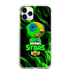 Чехол для iPhone 11 Pro матовый с принтом BRAWL STARS LEON ЛЕОН в городе Новоалтайск, Силикон |  | bibi | brawl stars | crow | el brown | leon | leon shark | max | sally leon | shark | stars | werewolf | акула | биби | ворон | леон | оборотень