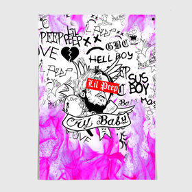 Постер с принтом LIL PEEP в городе Новоалтайск, 100% бумага
 | бумага, плотность 150 мг. Матовая, но за счет высокого коэффициента гладкости имеет небольшой блеск и дает на свету блики, но в отличии от глянцевой бумаги не покрыта лаком | lil peep | lil prince | pink | зарубежная музыка | лил пип | маленький принц