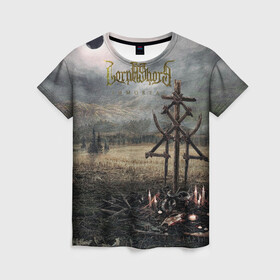 Женская футболка 3D с принтом Lorna Shore - Immortal в городе Новоалтайск, 100% полиэфир ( синтетическое хлопкоподобное полотно) | прямой крой, круглый вырез горловины, длина до линии бедер | deathcore | immortal | lorna | metal | music | rock | shore | деткор | метал | музыка | рок