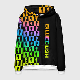 Мужская толстовка 3D с принтом BILLIE EILISH в городе Новоалтайск, 100% полиэстер | двухслойный капюшон со шнурком для регулировки, мягкие манжеты на рукавах и по низу толстовки, спереди карман-кенгуру с мягким внутренним слоем. | be | billie | billie eilish | blohsh | ghoul | билли | билли айлиш