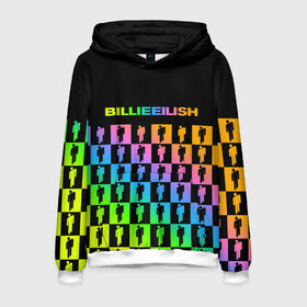 Мужская толстовка 3D с принтом BILLIE EILISH в городе Новоалтайск, 100% полиэстер | двухслойный капюшон со шнурком для регулировки, мягкие манжеты на рукавах и по низу толстовки, спереди карман-кенгуру с мягким внутренним слоем. | be | billie | billie eilish | blohsh | ghoul | билли | билли айлиш