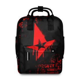Женский рюкзак 3D с принтом ASTRALIS в городе Новоалтайск, 100% полиэстер | лямки с регулируемой длиной, сверху ручки, чтобы рюкзак нести как сумку. Основное отделение закрывается на молнию, как и внешний карман. Внутри два дополнительных кармана, один из которых закрывается на молнию. По бокам два дополнительных кармашка, куда поместится маленькая бутылочка
 | Тематика изображения на принте: astralis | awp | counter strike | cs go | cs go global offensive | cs:go | faze clan | hyper beast | team liquid | астралис | кс го | тим ликвид | фейз клан | хайпер бист