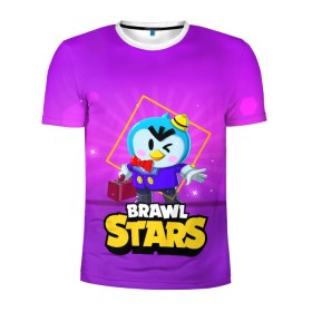 Мужская футболка 3D спортивная с принтом Brawl Stars. Mr. P в городе Новоалтайск, 100% полиэстер с улучшенными характеристиками | приталенный силуэт, круглая горловина, широкие плечи, сужается к линии бедра | Тематика изображения на принте: bo | brawl | brock | bull | colt | dynamike | elprimo | jessie | leon | moba | nita | shelly | stars | бо | брок | булл | джесси | динамайк | кольт | леон | нита | шелли | эльпримо