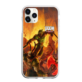 Чехол для iPhone 11 Pro Max матовый с принтом DOOM в городе Новоалтайск, Силикон |  | Тематика изображения на принте: doom | doom eternal | дум