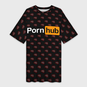 Платье-футболка 3D с принтом PornHub | ПорнХаб (Z) в городе Новоалтайск,  |  | brazzers | hub | бразерс