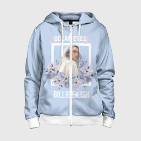 Детская толстовка 3D на молнии с принтом Billie Eilish в городе Новоалтайск, 100% полиэстер |  манжеты и пояс оформлены широкой мягкой резинкой, двухслойный капюшон со шнурком для регулировки, спереди карманы и застежка-молния
 | billie | eilish | айлиш | айлишь | беляш | билли