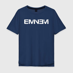 Мужская футболка хлопок Oversize с принтом EMINEM в городе Новоалтайск, 100% хлопок | свободный крой, круглый ворот, “спинка” длиннее передней части | eminem | rap | маршалл | музыка | музыкант | песни | реп | рэп | рэпер | хип хоп | эминем