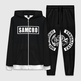 Женский костюм 3D с принтом Сыны анархии в городе Новоалтайск,  |  | anarchy | samcro | soa | sons of anarchy | жнец | жнец с косой | самкро | сыны анархии