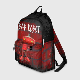 Рюкзак 3D с принтом Bad Robot в городе Новоалтайск, 100% полиэстер | лямки с регулируемой длиной, сверху петелька, чтобы рюкзак можно было повесить на вешалку. Основное отделение закрывается на молнию, как и внешний карман. Внутри два дополнительных кармана, один из которых закрывается на молнию. По бокам два дополнительных кармашка | Тематика изображения на принте: bad robot | кино | кинокомпания | остаться в живых | стартрек: возмездие