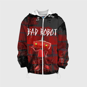 Детская куртка 3D с принтом Bad Robot в городе Новоалтайск, 100% полиэстер | застежка — молния, подол и капюшон оформлены резинкой с фиксаторами, по бокам — два кармана без застежек, один потайной карман на груди, плотность верхнего слоя — 90 г/м2; плотность флисового подклада — 260 г/м2 | Тематика изображения на принте: bad robot | кино | кинокомпания | остаться в живых | стартрек: возмездие