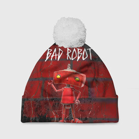 Шапка 3D c помпоном с принтом Bad Robot в городе Новоалтайск, 100% полиэстер | универсальный размер, печать по всей поверхности изделия | Тематика изображения на принте: bad robot | кино | кинокомпания | остаться в живых | стартрек: возмездие