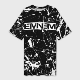 Платье-футболка 3D с принтом Eminem в городе Новоалтайск,  |  | eminem | evil | ken kaniff | marshall bruce mathers iii | mm | rap | slim shady | маршалл брюс мэтерс iii | рэп | рэп рок | хип хоп | хорроркор | эминем