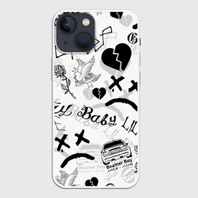 Чехол для iPhone 13 mini с принтом LIL PEEP в городе Новоалтайск,  |  | lil peep | lil prince | pink | зарубежная музыка | лил пип | маленький принц