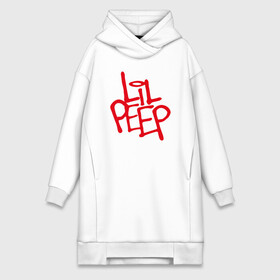 Платье-худи хлопок с принтом LiL PEEP (НА СПИНЕ) в городе Новоалтайск,  |  | lil peep | lil prince | pink | зарубежная музыка | лил пип | маленький принц