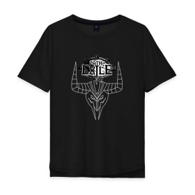 Мужская футболка хлопок Oversize с принтом Path of Exile в городе Новоалтайск, 100% хлопок | свободный крой, круглый ворот, “спинка” длиннее передней части | diablo | game | path of exile | poe | герой | диабло | игра | монстр | патч оф экзайл | патч оф эксель | персонаж | рыцарь