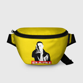 Поясная сумка 3D с принтом Eminem в городе Новоалтайск, 100% полиэстер | плотная ткань, ремень с регулируемой длиной, внутри несколько карманов для мелочей, основное отделение и карман с обратной стороны сумки застегиваются на молнию | eminem | evil | ken kaniff | marshall bruce mathers iii | mm | rap | slim shady | маршалл брюс мэтерс iii | рэп | рэп рок | хип хоп | хорроркор | эминем