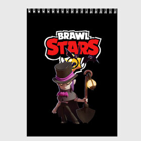 Скетчбук с принтом Мортис Brawl Stars в городе Новоалтайск, 100% бумага
 | 48 листов, плотность листов — 100 г/м2, плотность картонной обложки — 250 г/м2. Листы скреплены сверху удобной пружинной спиралью | Тематика изображения на принте: brawl stars | бравл старс | мортис