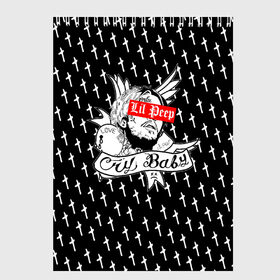 Скетчбук с принтом LiL PEEP в городе Новоалтайск, 100% бумага
 | 48 листов, плотность листов — 100 г/м2, плотность картонной обложки — 250 г/м2. Листы скреплены сверху удобной пружинной спиралью | lil peep | lil prince | pink | зарубежная музыка | лил пип | маленький принц