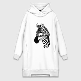 Платье-худи хлопок с принтом Зебра в городе Новоалтайск,  |  | fashion | style | животные | зебра | красота | мода | стиль
