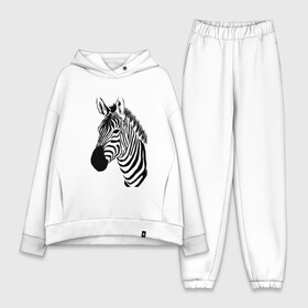 Женский костюм хлопок Oversize с принтом Зебра в городе Новоалтайск,  |  | fashion | style | животные | зебра | красота | мода | стиль