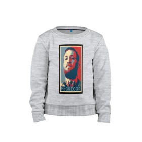 Детский свитшот хлопок с принтом Макгрегор в городе Новоалтайск, 100% хлопок | круглый вырез горловины, эластичные манжеты, пояс и воротник | 