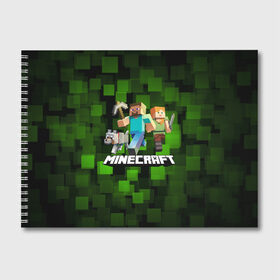 Альбом для рисования с принтом Minecraft Майнкрафт в городе Новоалтайск, 100% бумага
 | матовая бумага, плотность 200 мг. | creeper | earth | game | minecraft | minecraft earth | блоки | грифер | игры | квадраты | компьютерная игра | крипер | маинкрафт | майн | майнкравт | майнкрафт