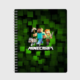 Тетрадь с принтом Minecraft Майнкрафт в городе Новоалтайск, 100% бумага | 48 листов, плотность листов — 60 г/м2, плотность картонной обложки — 250 г/м2. Листы скреплены сбоку удобной пружинной спиралью. Уголки страниц и обложки скругленные. Цвет линий — светло-серый
 | Тематика изображения на принте: creeper | earth | game | minecraft | minecraft earth | блоки | грифер | игры | квадраты | компьютерная игра | крипер | маинкрафт | майн | майнкравт | майнкрафт
