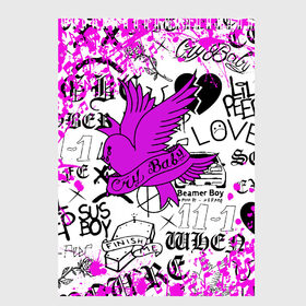 Скетчбук с принтом LIL PEEP в городе Новоалтайск, 100% бумага
 | 48 листов, плотность листов — 100 г/м2, плотность картонной обложки — 250 г/м2. Листы скреплены сверху удобной пружинной спиралью | lil peep | lil prince | pink | зарубежная музыка | лил пип | маленький принц