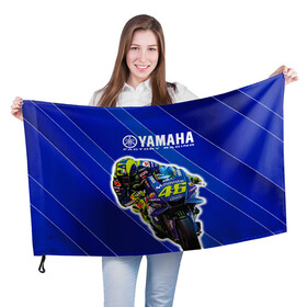 Флаг 3D с принтом Valentino Rossi в городе Новоалтайск, 100% полиэстер | плотность ткани — 95 г/м2, размер — 67 х 109 см. Принт наносится с одной стороны | bike | bikes | moto | moto gp | motogp | rossi | vale | valentino rossi | yamaha | yamaha motogp | байкер | вале | валентино росси | мото | мото гп | мотогонки | мотогп | мотоцикл | мотоциклист | мотоциклы | росси