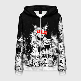 Мужская толстовка 3D на молнии с принтом LIL PEEP в городе Новоалтайск, 100% полиэстер | длина до линии бедра, манжеты и пояс оформлены мягкой тканевой резинкой, двухслойный капюшон со шнурком для регулировки, спереди молния, по бокам два кармана | lil peep | lil prince | pink | зарубежная музыка | лил пип | маленький принц
