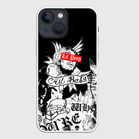 Чехол для iPhone 13 mini с принтом LIL PEEP. в городе Новоалтайск,  |  | lil peep | lil prince | pink | зарубежная музыка | лил пип | маленький принц