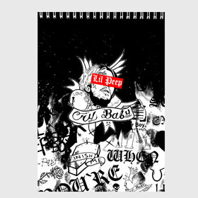 Скетчбук с принтом LIL PEEP в городе Новоалтайск, 100% бумага
 | 48 листов, плотность листов — 100 г/м2, плотность картонной обложки — 250 г/м2. Листы скреплены сверху удобной пружинной спиралью | lil peep | lil prince | pink | зарубежная музыка | лил пип | маленький принц