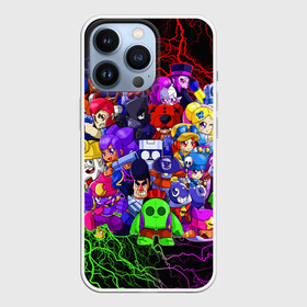 Чехол для iPhone 13 Pro с принтом BRAWL STARS ALL BRAWLERS в городе Новоалтайск,  |  | Тематика изображения на принте: brawlstars | crow | dyna | dynamike | leon | leonskin | mike | mr p | sally | shark | битваогней | бравлстарc | бравлстарз | динамайк | игра | игры | леон | мистер пи | мультик | старз