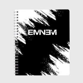 Тетрадь с принтом EMINEM в городе Новоалтайск, 100% бумага | 48 листов, плотность листов — 60 г/м2, плотность картонной обложки — 250 г/м2. Листы скреплены сбоку удобной пружинной спиралью. Уголки страниц и обложки скругленные. Цвет линий — светло-серый
 | eminem | rap | маршалл | музыка | музыкант | песни | реп | рэп | рэпер | хип хоп | эминем