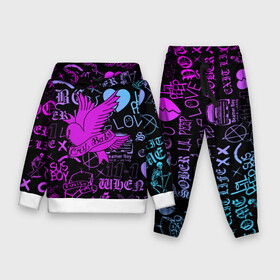 Детский костюм 3D (с толстовкой) с принтом LIL PEEP. в городе Новоалтайск,  |  | lil peep | lil prince | pink | зарубежная музыка | лил пип | маленький принц