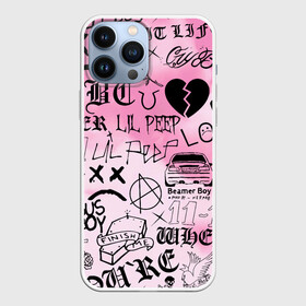 Чехол для iPhone 13 Pro Max с принтом LIL PEEP. в городе Новоалтайск,  |  | lil peep | lil prince | pink | зарубежная музыка | лил пип | маленький принц