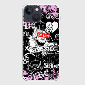 Чехол для iPhone 13 mini с принтом LIL PEEP. в городе Новоалтайск,  |  | lil peep | lil prince | pink | зарубежная музыка | лил пип | маленький принц