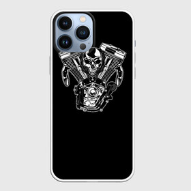 Чехол для iPhone 13 Pro Max с принтом Движковый череп в городе Новоалтайск,  |  | vrod | двигатель | мото | мотоцикл | череп