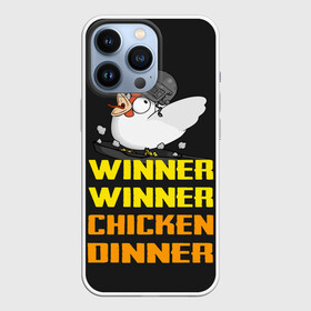 Чехол для iPhone 13 Pro с принтом Winner Chicken Dinner в городе Новоалтайск,  |  | Тематика изображения на принте: asia | battle | chicken | dinner | duo | epic | guide | lucky | map | miramar | mobile | mortal | pro | royale | solo | winner | битва | лут | пабг | пубг | стрим | топ
