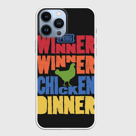 Чехол для iPhone 13 Pro Max с принтом Winner Chicken Dinner в городе Новоалтайск,  |  | Тематика изображения на принте: asia | battle | chicken | dinner | duo | epic | guide | lucky | map | miramar | mobile | mortal | pro | royale | solo | winner | битва | лут | пабг | пубг | стрим | топ