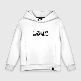 Детское худи Oversize хлопок с принтом Love Cats в городе Новоалтайск, френч-терри — 70% хлопок, 30% полиэстер. Мягкий теплый начес внутри —100% хлопок | боковые карманы, эластичные манжеты и нижняя кромка, капюшон на магнитной кнопке | animal | cat | cute | kitty | meow | друг | животные | киска | китти | кот | котенок | котик | кошечка | кошка | лев | леопард | любовь | милый | мур | мяу | пантера | питомец | рысь | тигр | улыбка