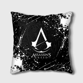 Подушка 3D с принтом ASSASSIN`S CREED в городе Новоалтайск, наволочка – 100% полиэстер, наполнитель – холлофайбер (легкий наполнитель, не вызывает аллергию). | состоит из подушки и наволочки. Наволочка на молнии, легко снимается для стирки | slayer | асасин | ассасин крид | ассассин | тамплиеры