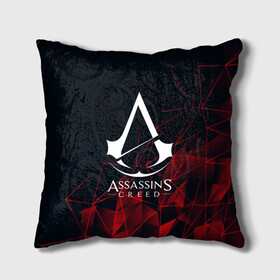 Подушка 3D с принтом ASSASSIN`S CREED в городе Новоалтайск, наволочка – 100% полиэстер, наполнитель – холлофайбер (легкий наполнитель, не вызывает аллергию). | состоит из подушки и наволочки. Наволочка на молнии, легко снимается для стирки | slayer | асасин | ассасин крид | ассассин | тамплиеры