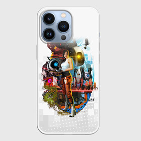 Чехол для iPhone 13 Pro с принтом PORTAL 2 | ПОРТАЛ 2 ЧЕЛЛ в городе Новоалтайск,  |  | abstract | aperture laboratories | camo | geometry | geometry stripes | glados | half life | military | portal | portal 2 | texture | valve | абстракция | геометрические полосы | геометрия | гладос | камуфляж | милитари | портал | портал 2 | тек