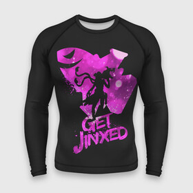 Мужской рашгард 3D с принтом Get Jinxed в городе Новоалтайск,  |  | jinx | kda | league | lol | moba | pentakill | riot | rise | rus | skins | варвик | варус | воин | легенд | лига | лол | маг | стрелок | танк | чемпион